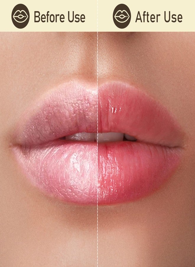 HOOMUSS Tinted Lip Balm Flower Lipstick Tinted Lip Gloss Long Lasting PH Lipstick Color Changing Lipsticks Natural Chapstick, Glitter Pink Lip Stick, Purple Flower - Image 2